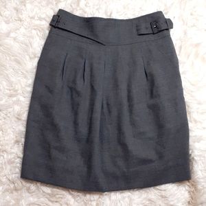 BCBGMaxAzria Heather Grey Belted Skirt Size 0